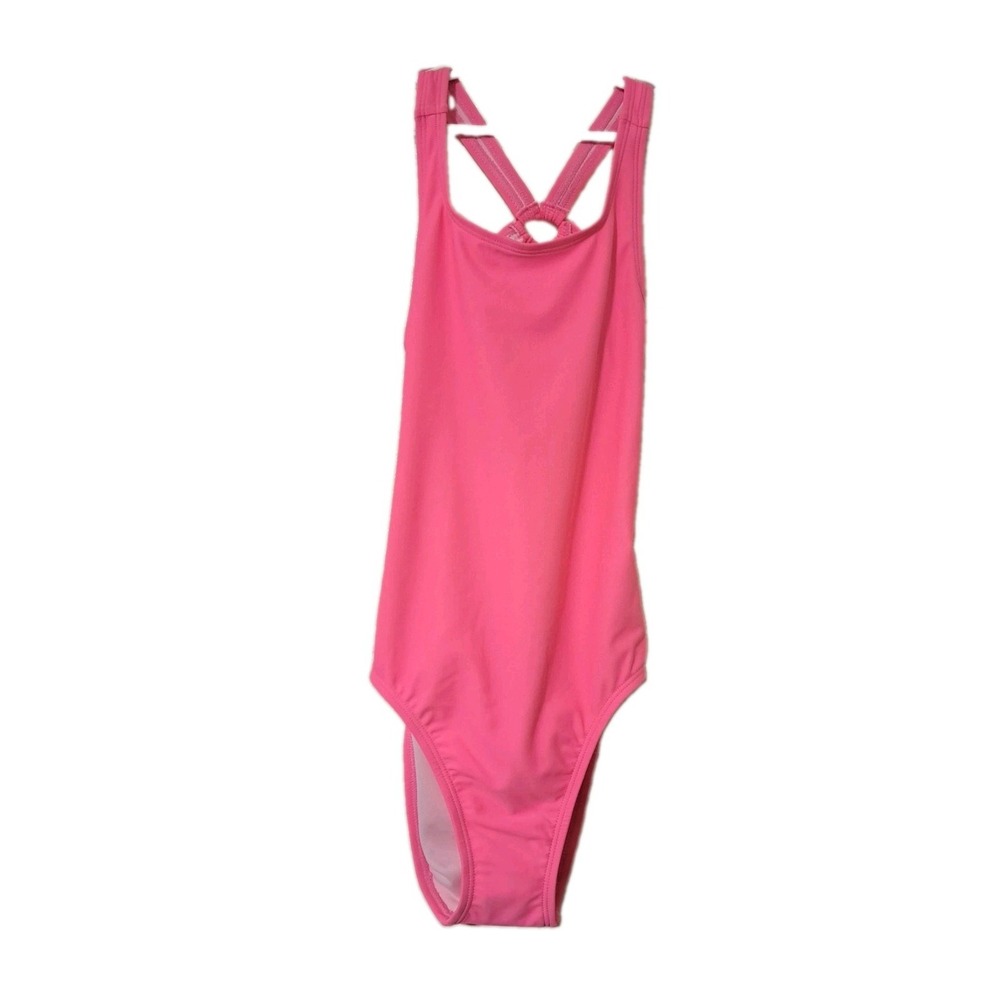 The Children's Place Girls Medium sz 7 8 Cut Out Neon Pink 1pc Swimsuit NWT